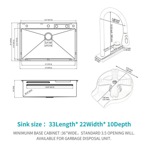 Dimensions du produit