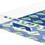 Plateau décoratif rectangulaire en acrylique bleu pour décorations de Noël-1350313410