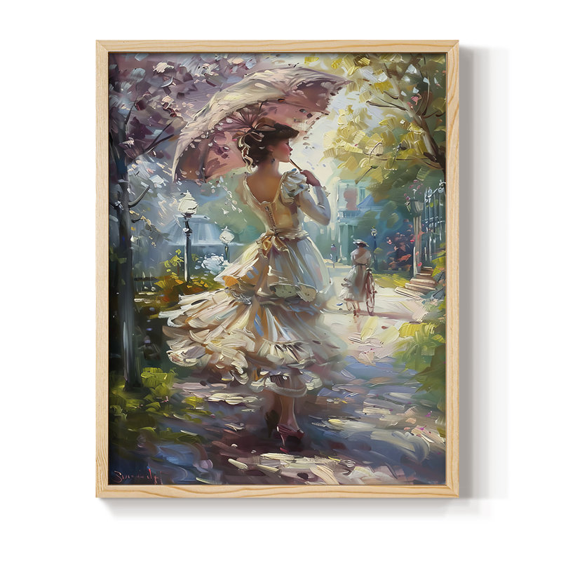 WOMEN Series DCXCIX, reproduction encadrée - bois massif, Naturel, H 15 po x l 12 po
