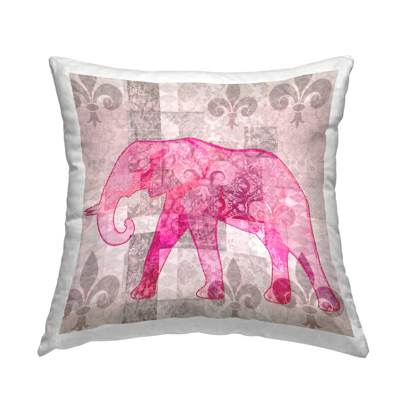 Coussin décoratif imprimé fleur d'éléphant Fleur De Lis par Andrea Haase