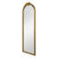 Miroir de plancher en bois, miroir de maquillage complet