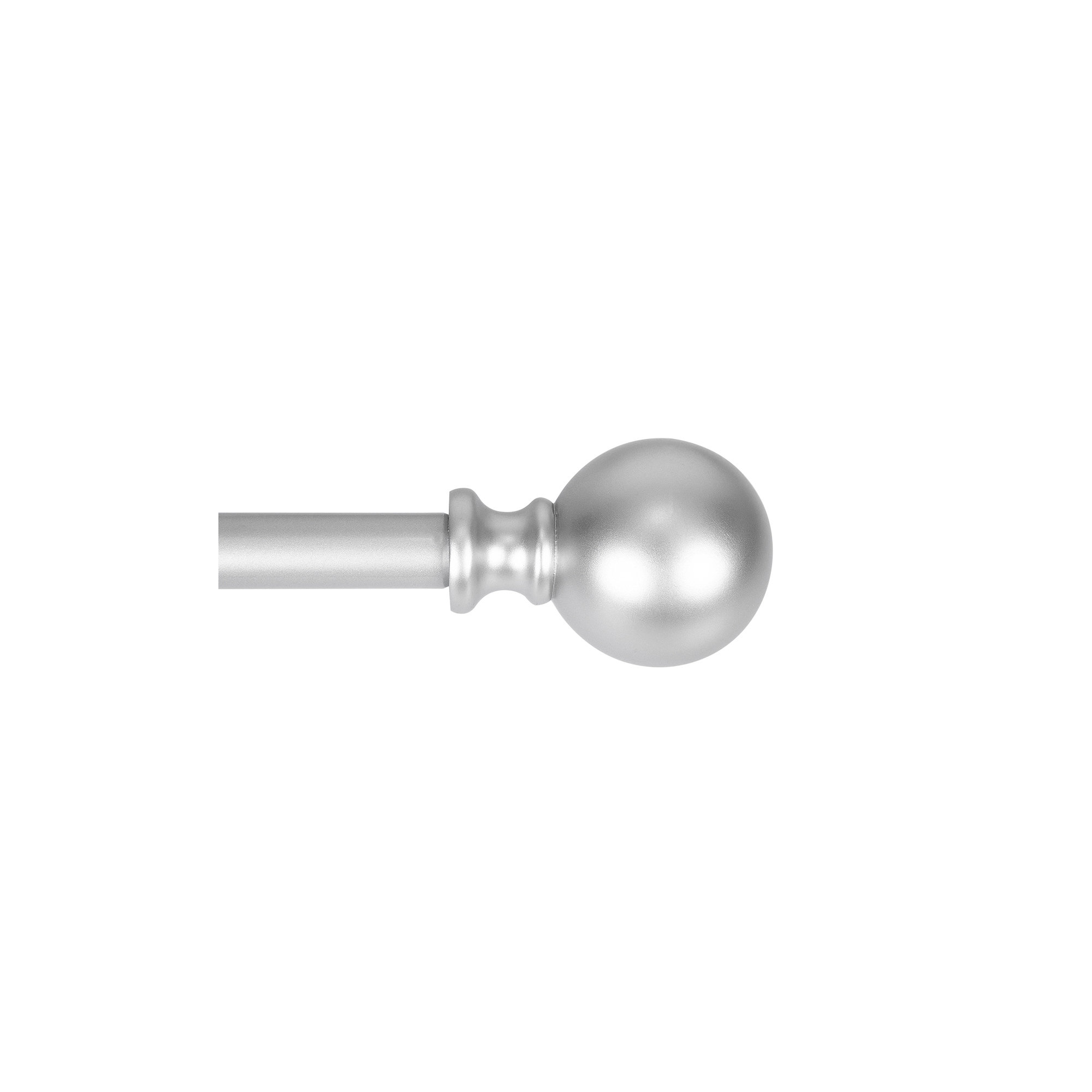Adjustable Curtain Rod for Bedroom and Living Room, 28" - 48", Nickel