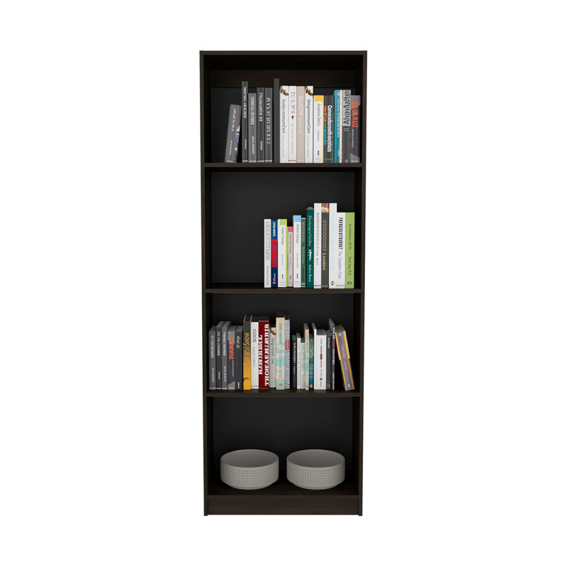 Bibliothèque à 4 tablettes Home, (4 tablettes) H 71,1 po x l 11,7 po x P 24,7 po, Noyer