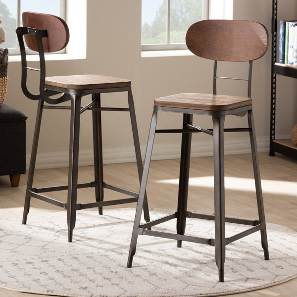 Williston Forge Jann Counter Stool with Metal Frame & Reviews | Wayfair