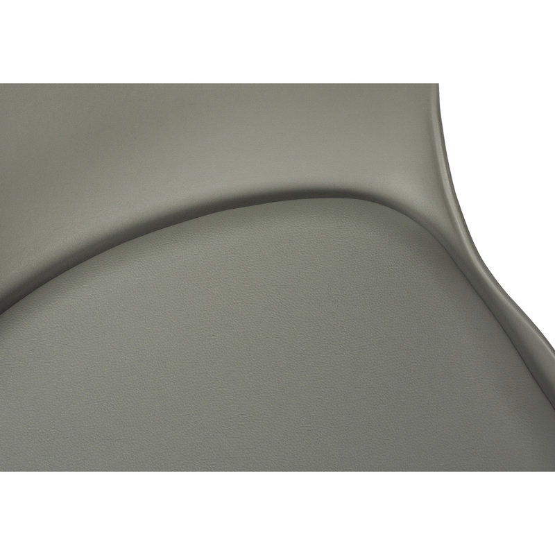 Fauteuil ergonomique - gris, dossier très large, siège pivotant contemporain, bureau juvénile, hauteur réglable
