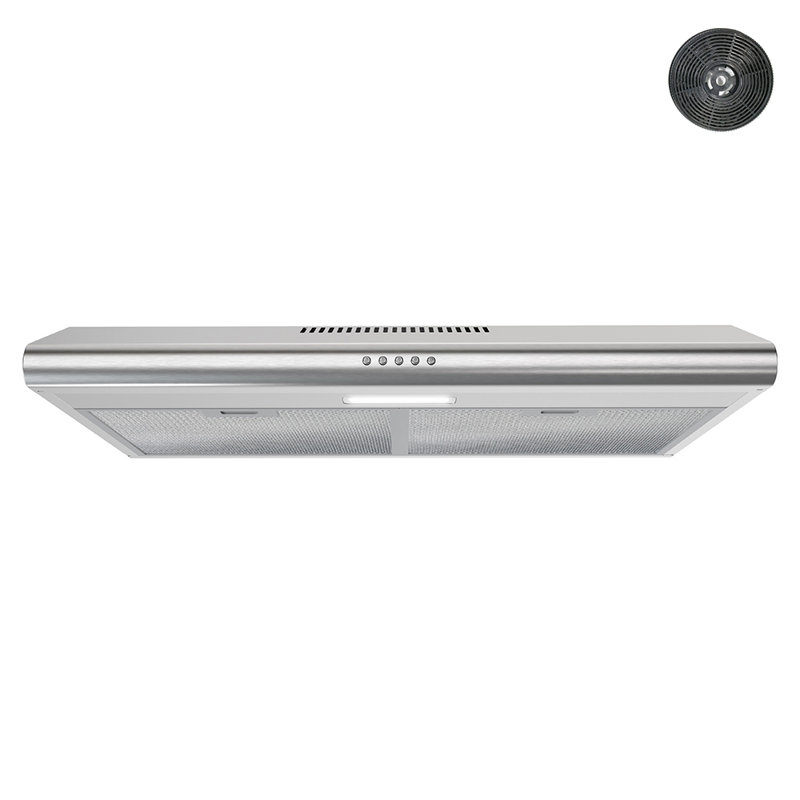 Streamline Moncalieri 30" 80 Cubic Feet Per Minute Ductless Under Cabinet Range Hood with Mesh Filter and Light Included