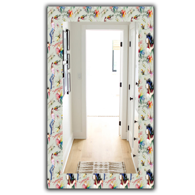 Miroir mural summervibes fille doux, H 39,4 po x l 29,5 po