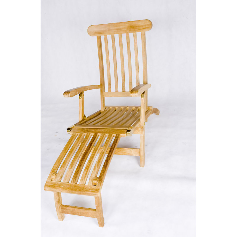 Chaise de salon à vapeur Teak
