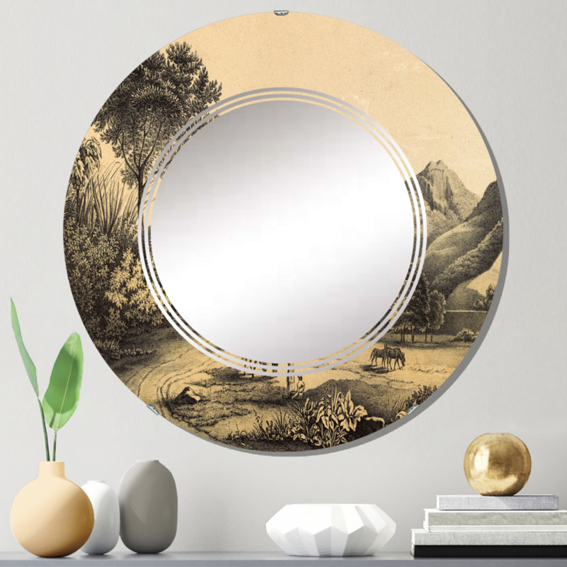 Miroir de salle de bain mural rond, 24 po x 24 po