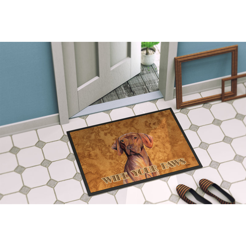 Paillasson d’intérieur antidérapant Vizsla de talihina, Rectangle 1 pi 6 po x 2 pi 3 po