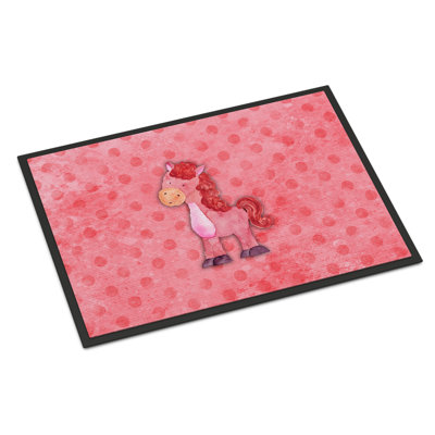 Tapis de porte pour l’extérieur antidérapant cheval Bastien