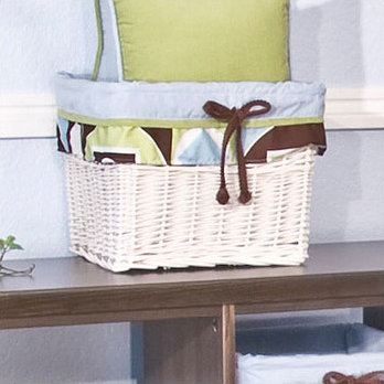 Brandee Danielle Modern Baby Boy Fabric Decorative Basket