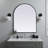 Sabine Metal Arch Wall Mirror-272105429-272105261
