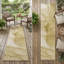 Tapis de couloir d'extérieur 8 po beige