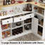 Armoire de bar en L