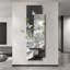 Décoration murale moderne en grès minimaliste combinée à des plantes hydroponiques-1080055069