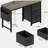 47.3"office desk with power outlet,3drawers and Side Pocket, Easy to Assemble,Frame stability Reversible for Home Office Study-1289302025-1289302070