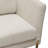 Lane Chair In Light Cream Fabric With Gold Metal Legs