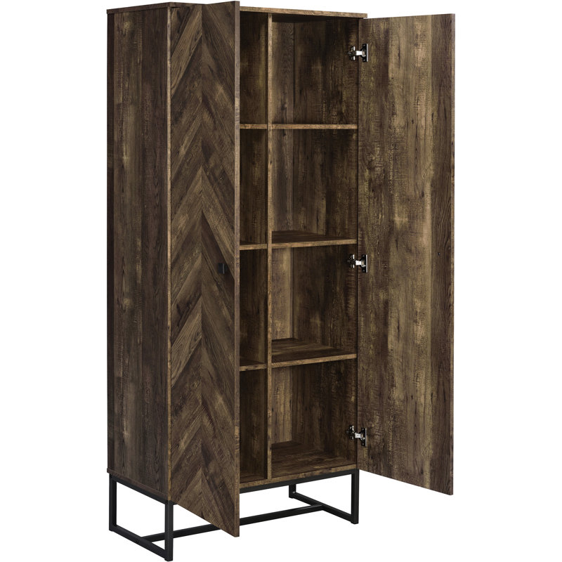 Armoire d'appoint rustique et bronze industriel