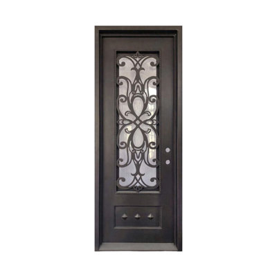 Magnolia Noir Single Iron Door