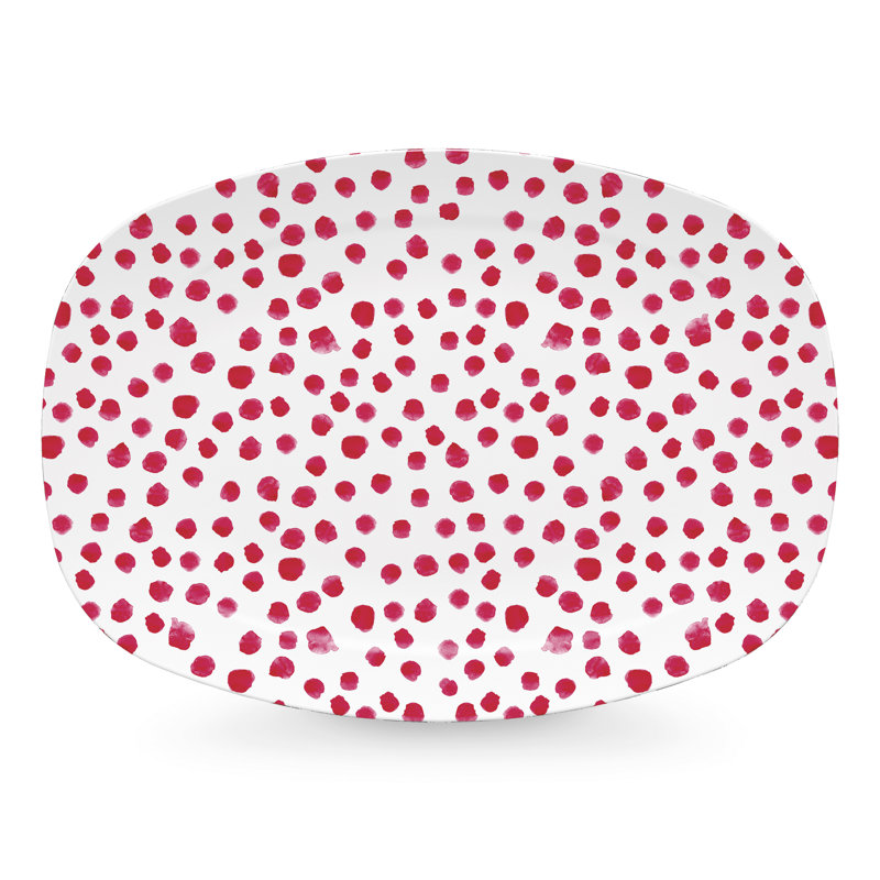 Traychic Resin Platter, Red