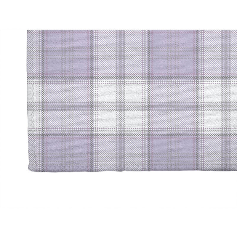 Bully Plaid Kids Play Mat, Rectangle 5' x 7', Purple