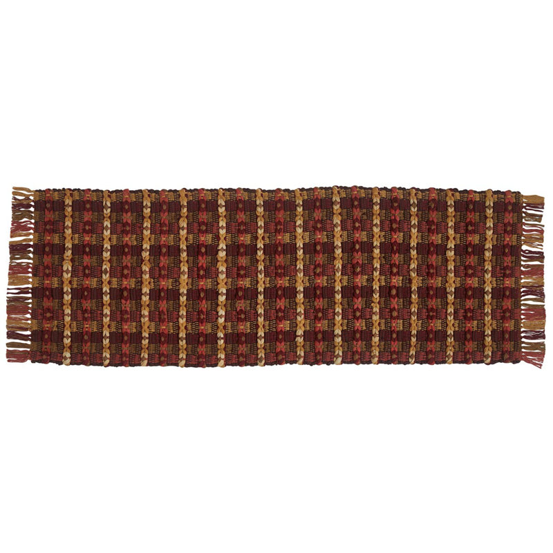Gustabo Cotton Striped Indoor Rug, Runner 2' x 6'