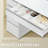 47.2'' Large Vanity Desk with a Mirror, Vanity with LED Light, Makeup Vanity with Power Strip, 8 Drawers and 8 Shelves,Simple, White
