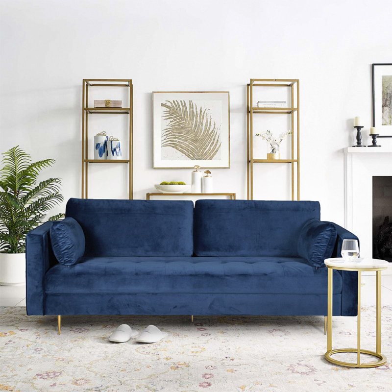 Athalia 2 Seater Loveseat, Blue