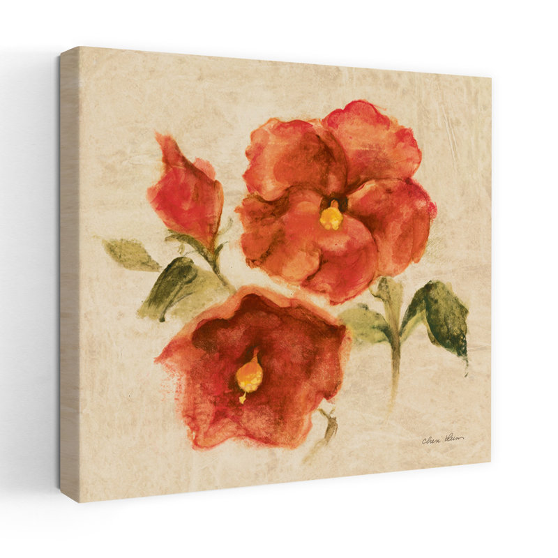 Fleurs tropicales lumineuses III, art hibiscus, H 24 po x l 24 po