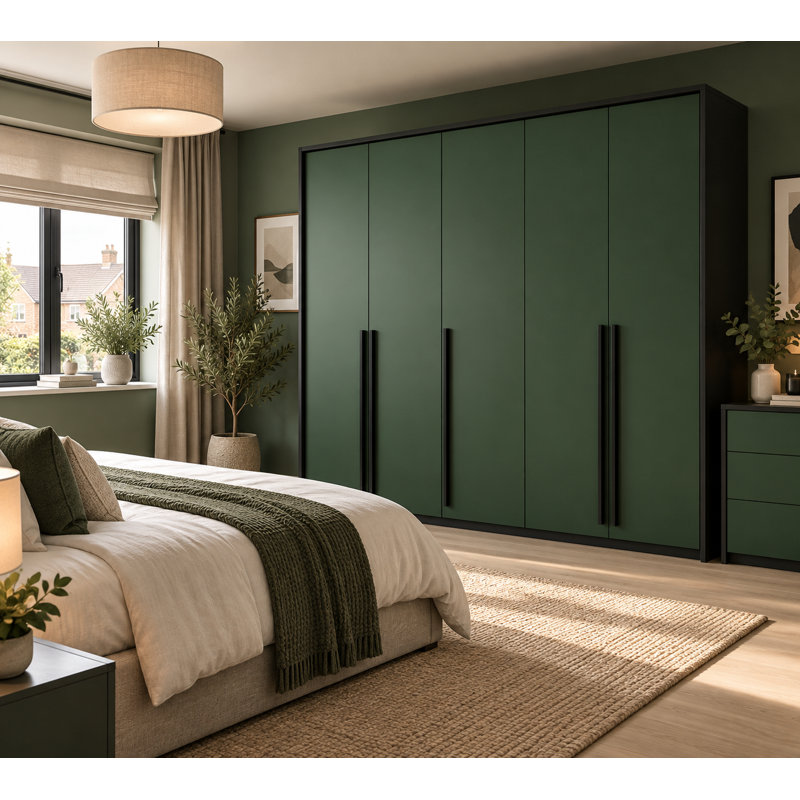 Manufactured Wood Wardrobe, Green