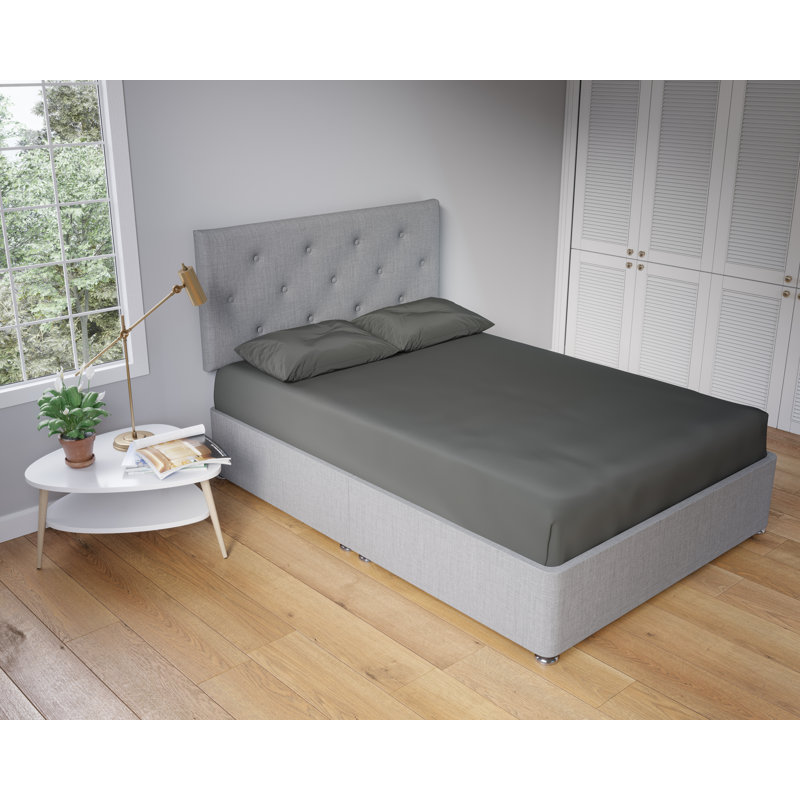 Polycotton Housewife Pillowcase Pair Soft Touch, Dark Grey