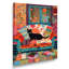 Chat noir sur canapé Boho Cozy - reproduction d'art murale chat-1288317326-1288317324