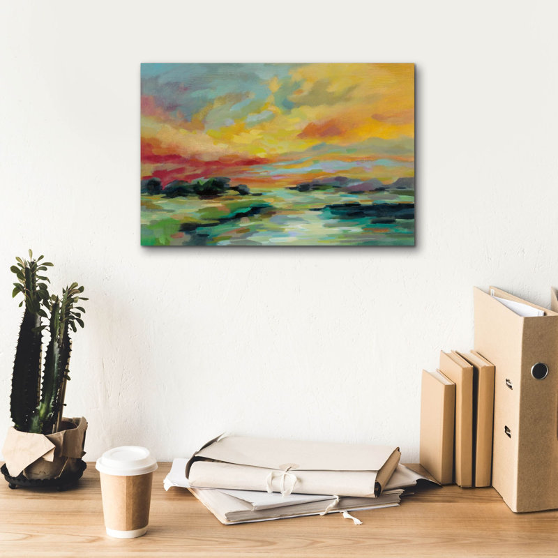 «Epic Graffiti», «Sunset Sunset» par Silvia Vassileva, art mural sur toile, 18 po x 12 po, H 12 po x l 18 po