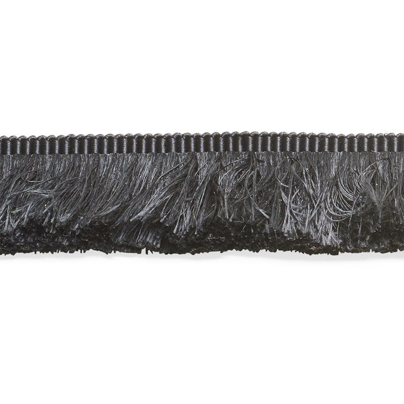 Francois Silk Brush Fringe, Black