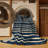 Washable Midnight Blue Cream Striped Area Rug-1557789596