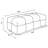 Creager Boucle Upholstered Rectangular Ottoman Off White