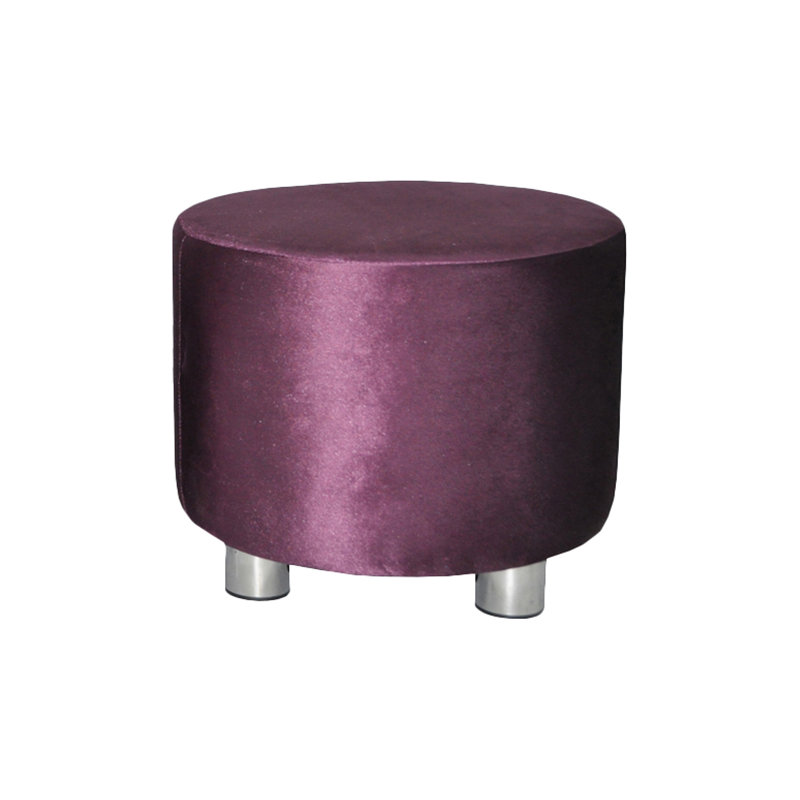Kiss 40cm Wide Round Solid Colour Ottoman