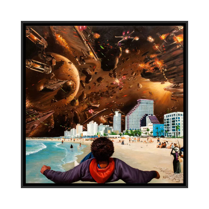 An Extra II 1 Piece Wall Art on Canvas, 66.04 cm H x 66.04 cm W, Black Framed