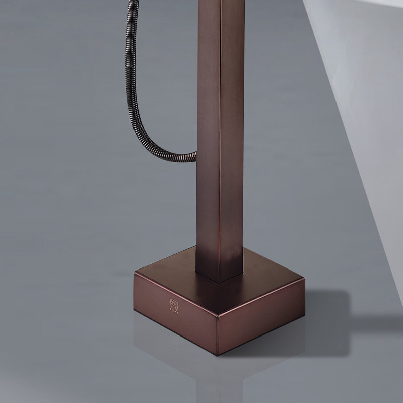 Oil Rubbed Bronze Freestanding Bathtub Faucet with Hand Shower