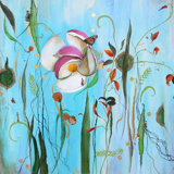 Out Of The Blue Painting by Natalie Levine
