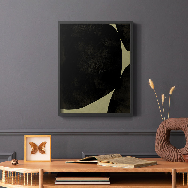 Heirloom Orbs I, reproduction encadrée - bois massif, Noir, H 10 po x l 8 po