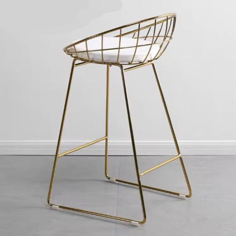 Orion Wire Frame Counter Stool Set, Gold/White