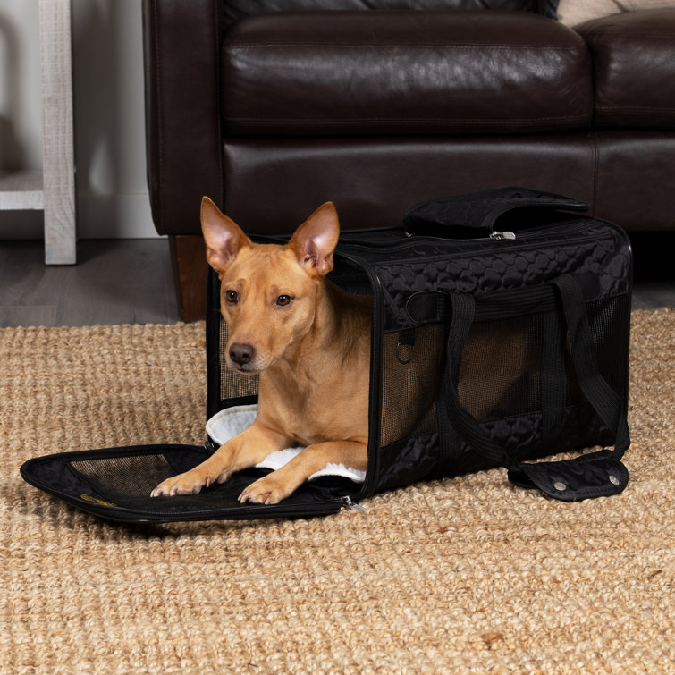 Sherpa Original Deluxe Lattice Stitch Travel Bag Pet Carrier, Airline  Approved - Black, Large, Large - Kroger