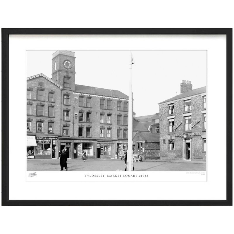 Tyldesley, Market Square C1955 by Francis Frith - Single Picture Frame Print, 45cm H x 60cm W x 2.3cm D