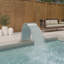Outdoor Stainless Steel Waterfall Fountain