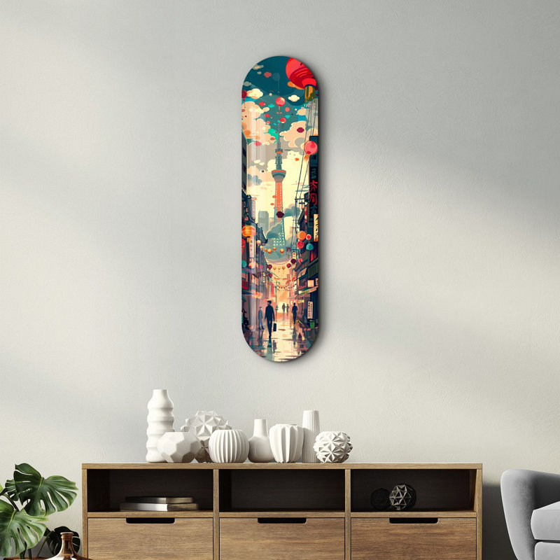 Peinture décorative en verre trempé
