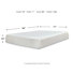 Signature Design by Ashley 10" Firm Memory Foam Mattress and Adjustable Base