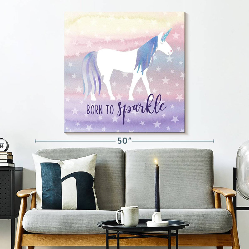 Ashelle licorne étincelle magique, H 33 po x l 33 po