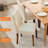 Upholstered Fabric Dining Chairs with Wood Legs & Padded Seats-1115767961
